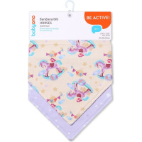 Babyono bandana bib HORSES, 879/15