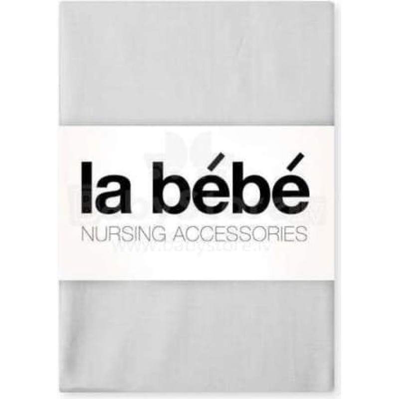 La Bebe ™ Satin 75x75 Art.69711 Light Grey Kokvilnas autiņš