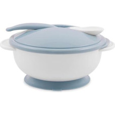 Lorelli Bowl Art.10230400003 Moonlight Blue Bļoda ar vāku un karoti ar piesūkni