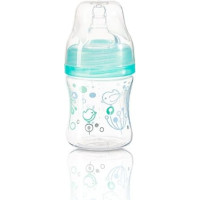 Babyono Anti colic wide neck plastic bottle, 120 ml mint 402/01