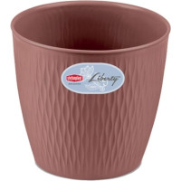 Stefanplast Puķu pods Liberty Ø25x23cm brūns