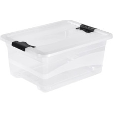 Keeeper Kaste ar vāku crystalbox Cornelia 39x,5x29,5x17,5cm 12L caurspīdīga