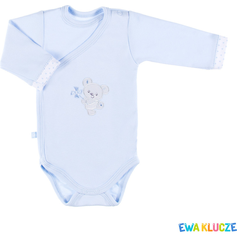 Ubranka EWA 852649 NEWBORN Body REGL DŁ niebieski 50