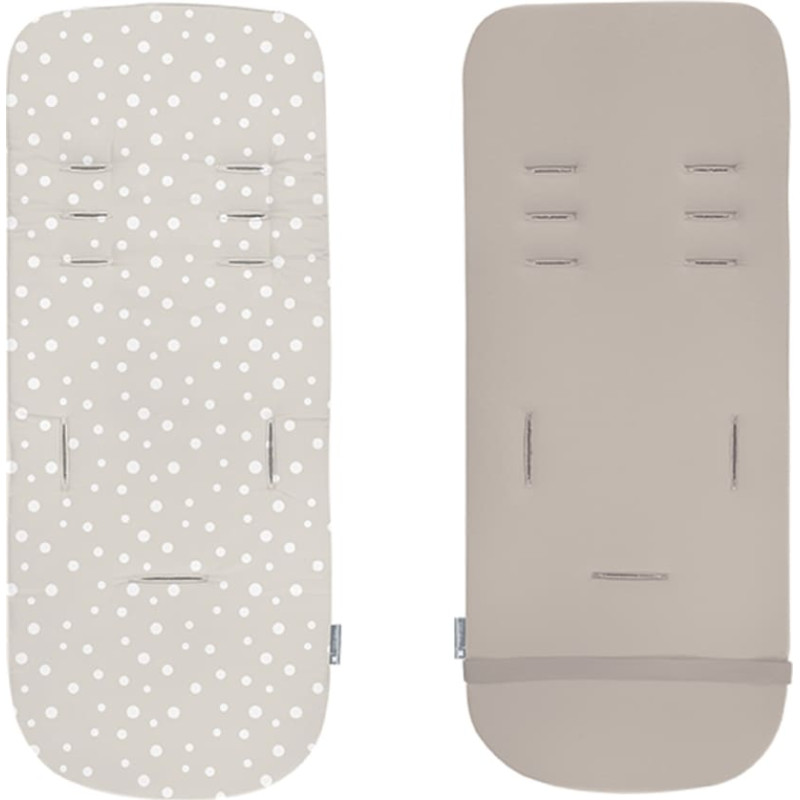 Memory foam stroller liner Dots Beige