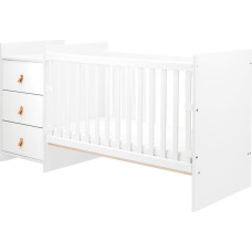 Chipboard baby cot with dresser Ilana White