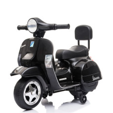 Rechargeable motorcycle licensed Vespa PX150 Black