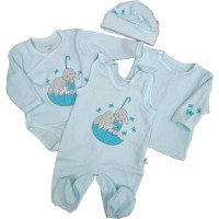 Koala Baby Baby linen set - 4 parts - 11-166 - UMBRELLA - BLUE -  size 56