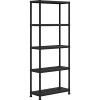 Keter Diy 5 līmeņu plaukts Shelf 75 with 5 shelves 75x32x176cm melns