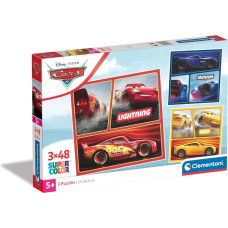 Clementoni puslekomplekt Cars 3 x 48 tk