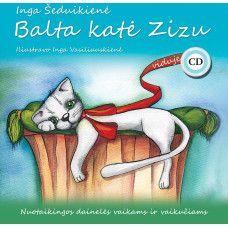 CD- Dainų knygelė su CD, Balta katė Zizu