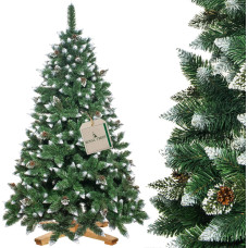 Springos CT0191 Dirbtinė Kalėdų eglutė 220 cm Premium Royal Trees, snieguota deimantinė pušis su kūgiais