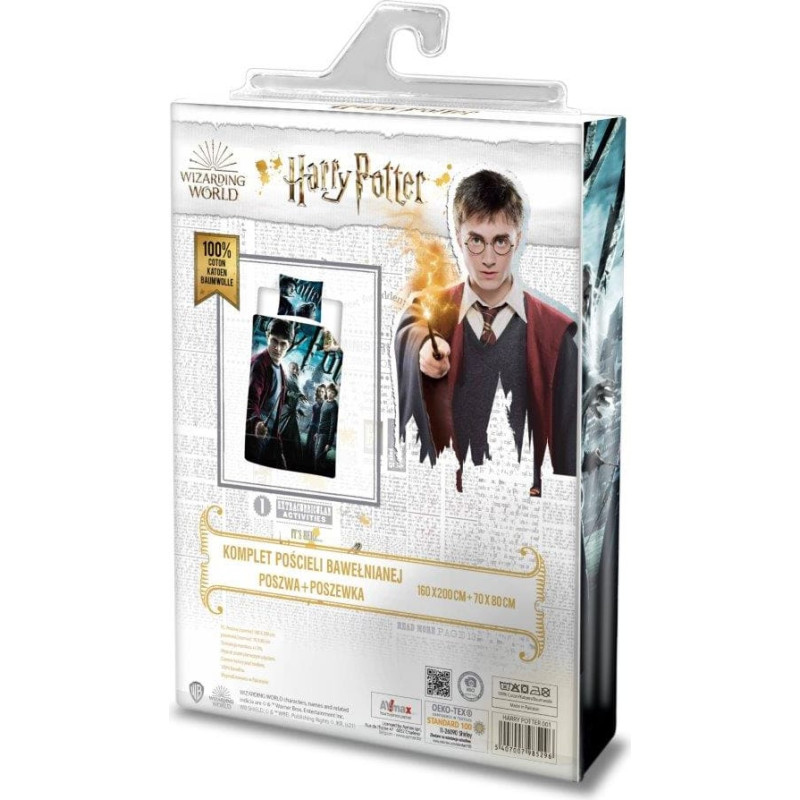 BEDDING SET HARRY POTTER NO 001 160X200+1X70X80 COTTON.