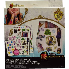 HIPO 91845 Laikinos tatuiruotės su kempinėle DISNEY DESCENDANTS