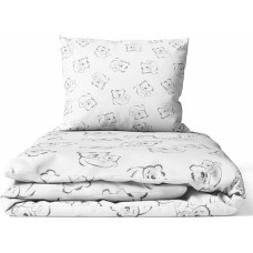 Ankras 2pcs bedding set 35/100 40/60 bears white