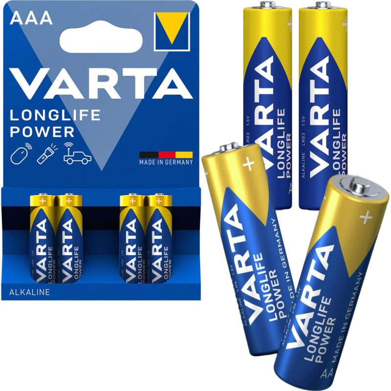 VARTA šarminė baterija LR03/AAA 4 vnt.
