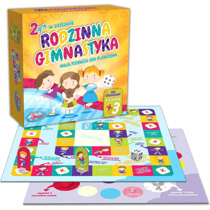 Šeimos žaidimas GIMNASTIKA, SPALVINGA