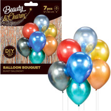 BALONOWY BUKIET MIX KOLORÓW 7 SZTUK
