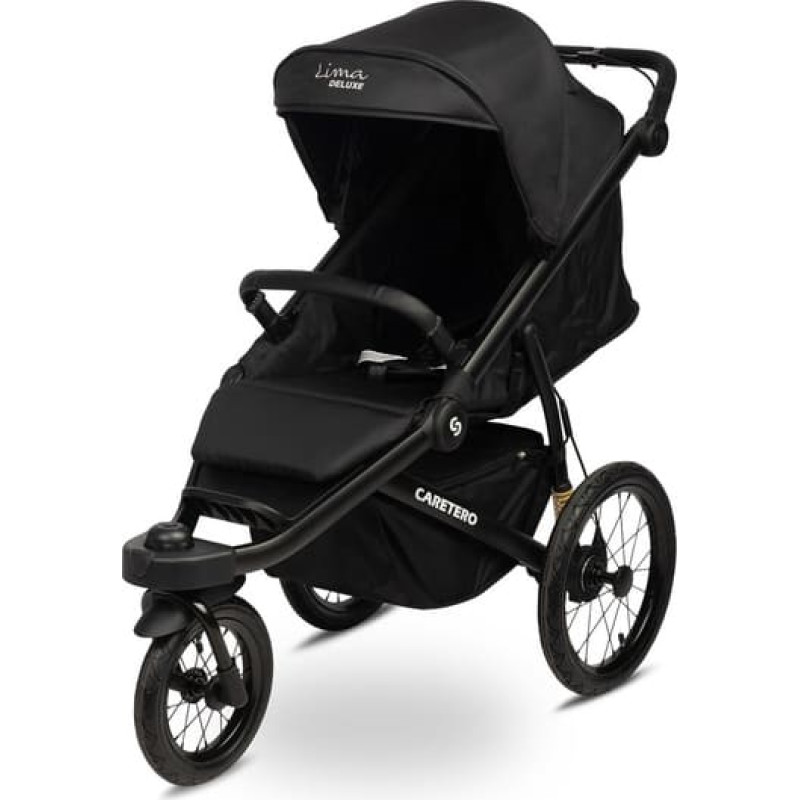 Caretero LIMA DELUXE BLACK Vežimėlis