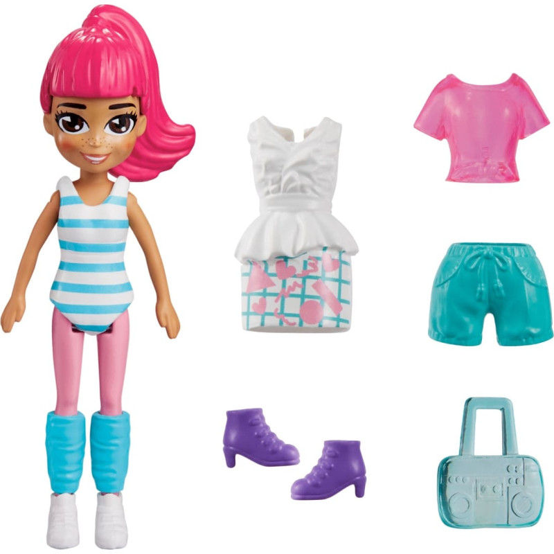 Polly Pocket® väike riidekomplekt nukuga