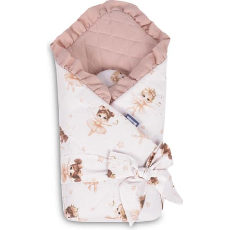 Sensillo BABY NEST CONE WRAP BALLERINAS PINK 75x75