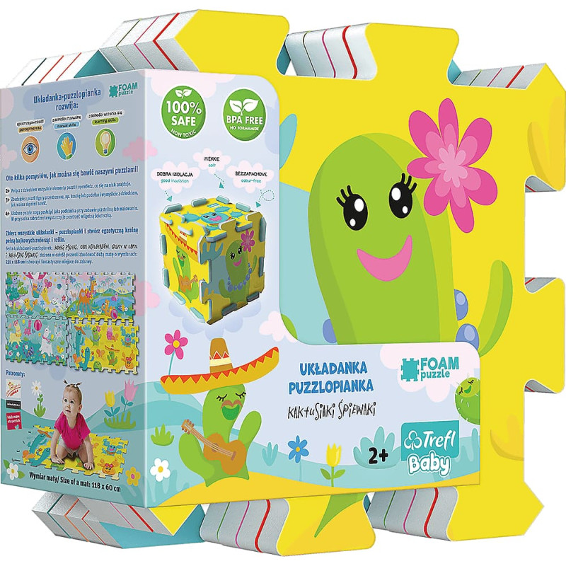 Trefl 61265 Układanka Puzzlopianka Kaktusiaki Śpiewaki