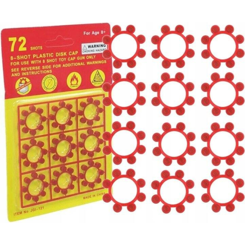 Žaislinio ginklo kapsulės – 8 šūviai