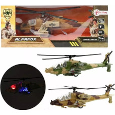 Karinis sraigtasparnis su šviesomis – 18 cm