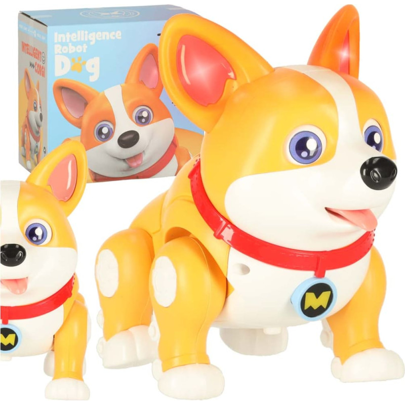 Suns suns interaktīvs robots Corgi kvēlojošas ausis mūzika