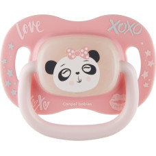 Canpol 34/935 silikoninis raminamasis čiulptukas 18 mėn+ apvalus „Exotic Animals“ – panda