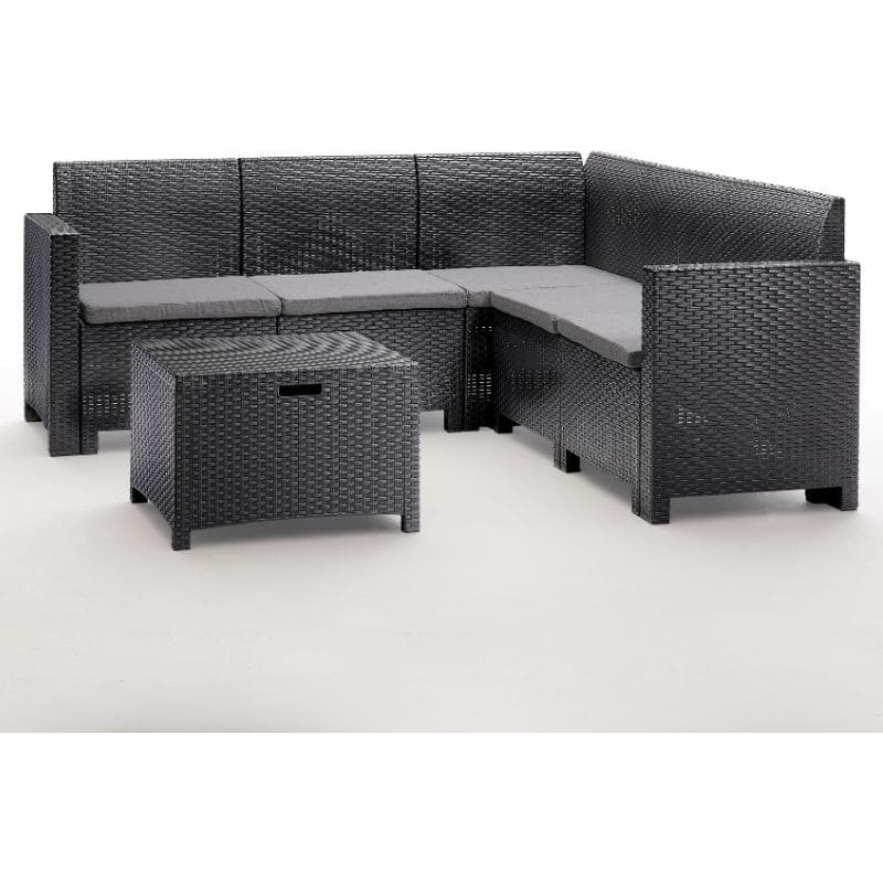 Bica Dārza mēbeļu komplekts Set Nebraska Corner pelēks