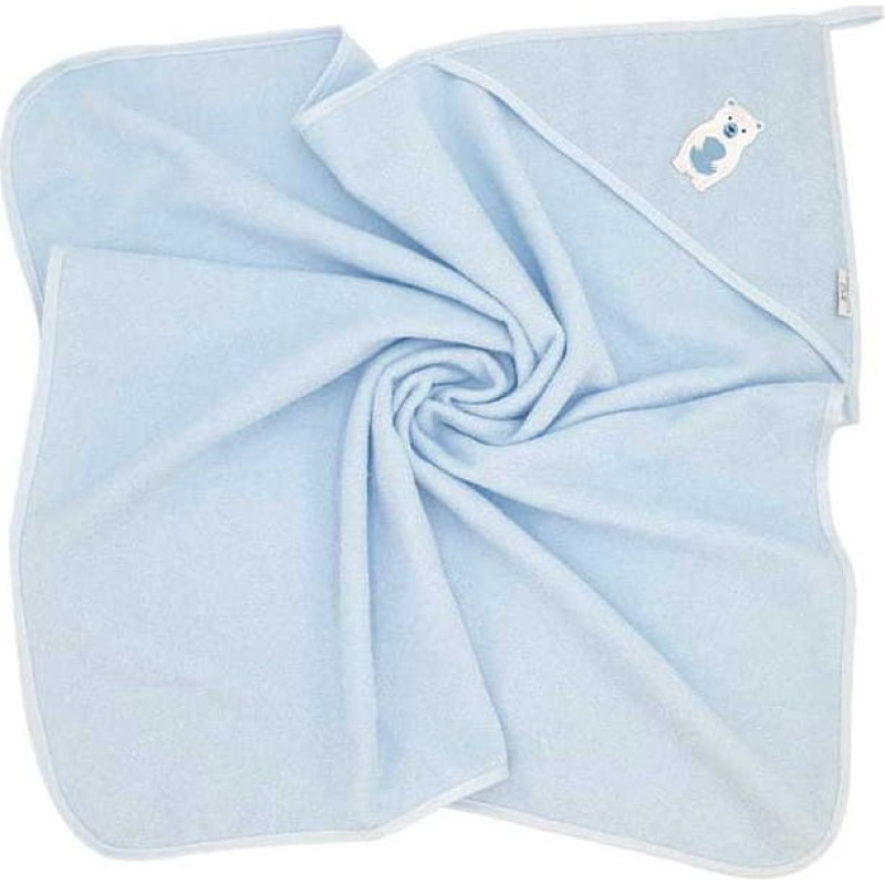 BOCIOLAND 2285 rankšluostis su gobtuvu 100×100 cm — „Baltasis lokys“, mėlynas, BL228