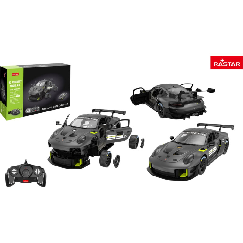 Rastar 1:18&nbsp; saliekamas un radiovadāms auto R/C Porsche 911 GT2 RS Clubsport, 99600