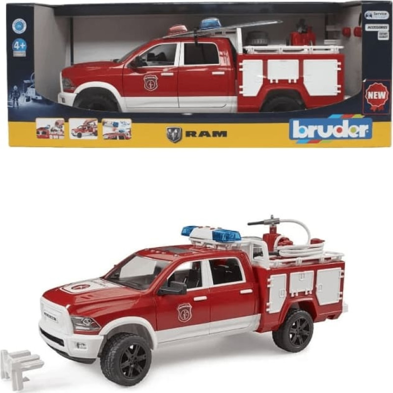 Bruder 1:16 RAM 2500 ugunsdzēsēju ma&scaron;īna ar L+S moduli, 02544