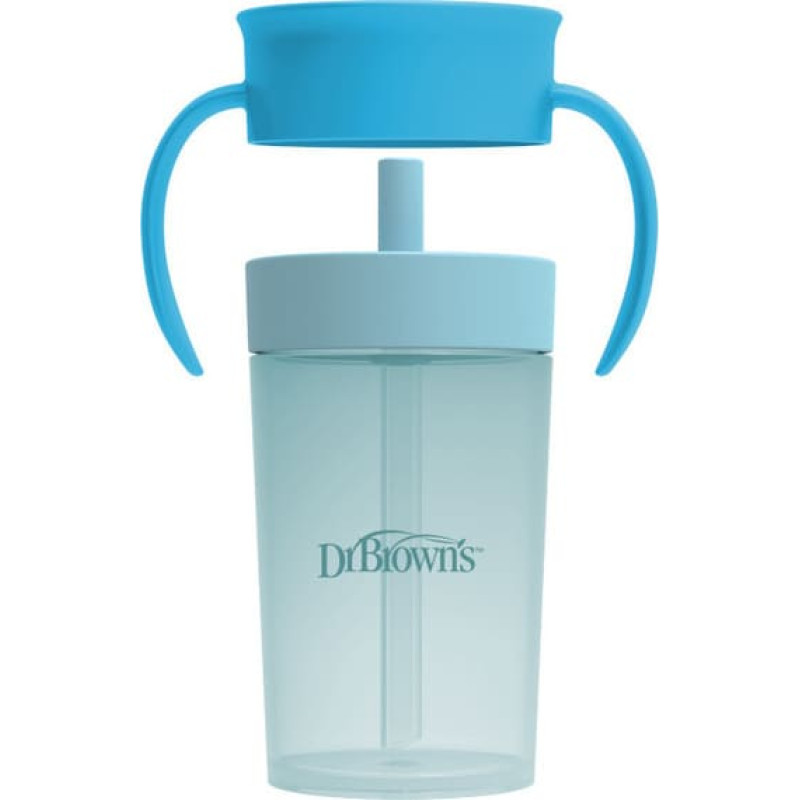 TC01045 360° CUP WITH STRAW 300ML BLUE