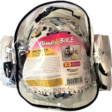 Bimbo Bike Set of kids bike helmet, knee and elbow pads, size XS, butterflies