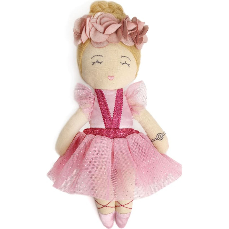 Svoora medžiaginė lėlė balerina, 20 cm