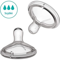 Nanobebe SILICONE NIPPLES FAST FLOW