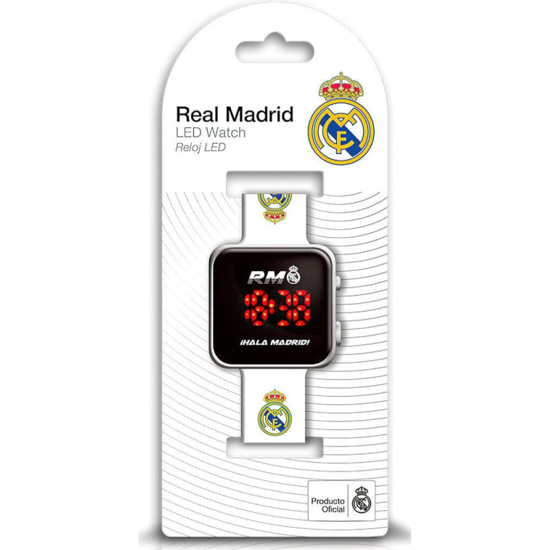 Kids Euroswan - Akcesoria Licencyjne LED WATCH REAL MADRID WHITE