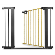 Milly Mally 6578 Bramka zabezpieczająca - barierka na schody z rozszerzeniem Guardy 104 Black Natural