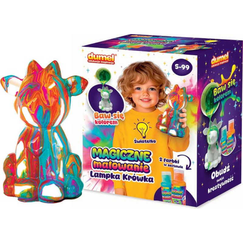 Dumel DD 30618 Magiczne malowanie - lampka kr&oacute;wka