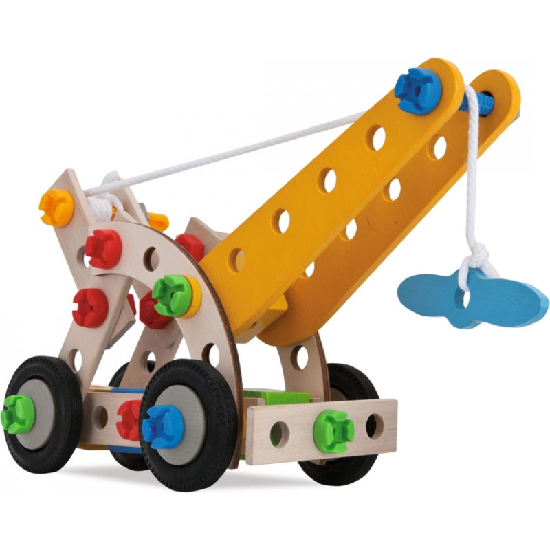 Eichhorn Wooden construction set &ndash; tower crane, 70 pcs