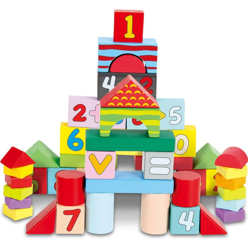 Smily Play SPW84941 Klocki drewniane 52szt.