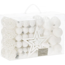 Springos Kalėdinių eglutės papuo&scaron;alų rinkinys Springos CA0839, 6/4/3 CM, 101 vnt.