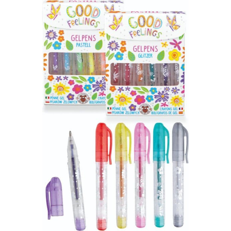 Trendhaus Good Feelings HF - Mini geliniai ra&scaron;ikliai (6 vnt., 2 dizainai)