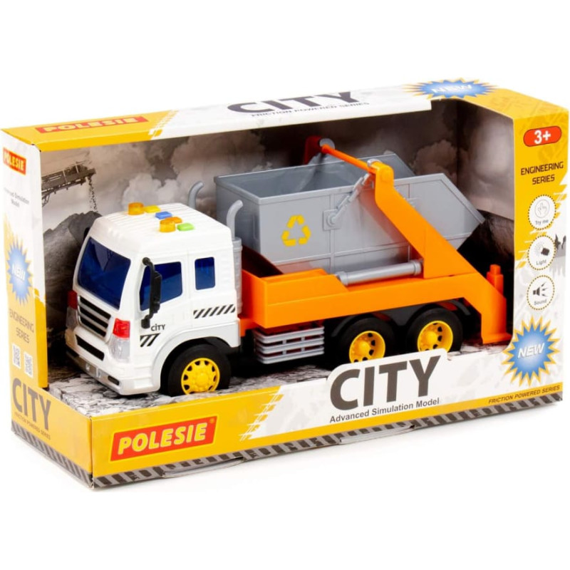 Polesie Garbage truck with sound, inertia-powered, in box 32 cm 86228