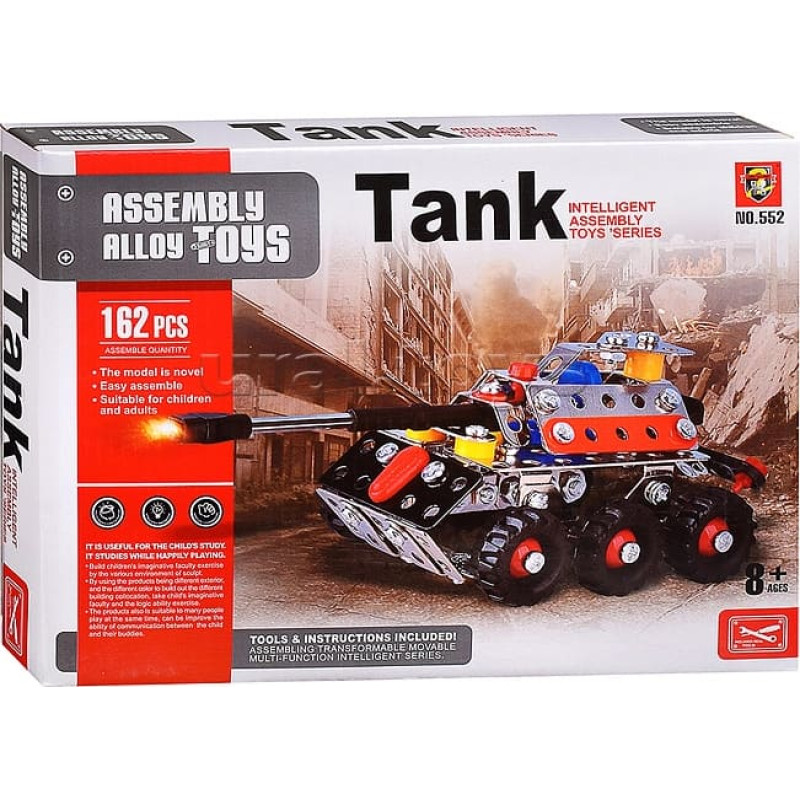 Rising Metal construction set "Tank", 162 pcs