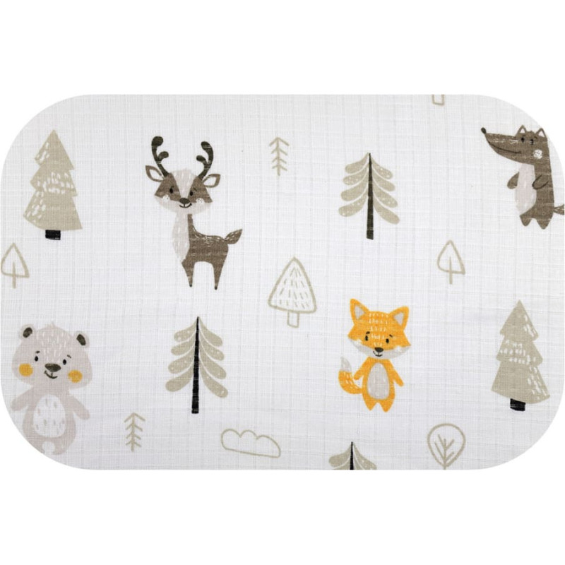 Ega Kids Diaper - 30589 - TETRA PRINT - EGA - FOREST - BIGE - size 70x80 cm