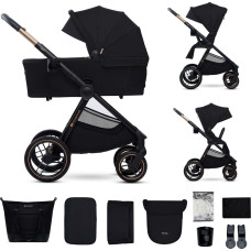 Kinderkraft universālie ratiņi 2IN1 NEA 2.0, midnight black, KSNEA002BLK2000