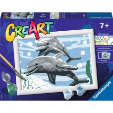 Ravensburger Paint by numbers 13x18 cm CreArt Pod of Dolphins
