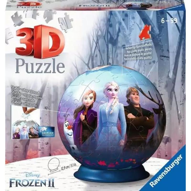 Ravensburger Round 3D Puzzle, 72 pcs, Disney Frozen 2